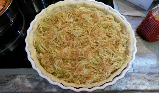 творожно-яблочный тарт