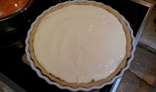 творожно-яблочный тарт