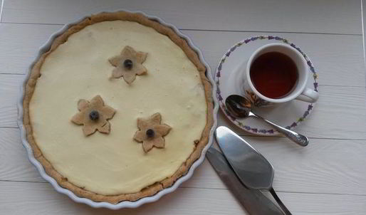 творожно-яблочный тарт