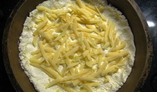 творожный тарт с кабачковой начинкой