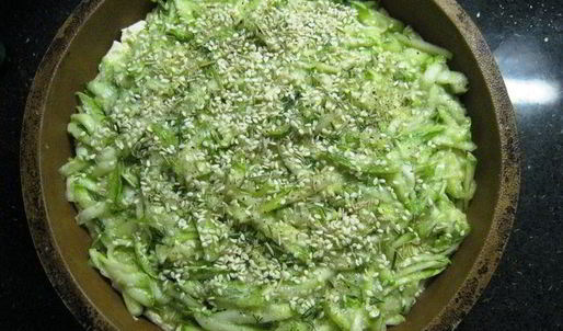 творожный тарт с кабачковой начинкой