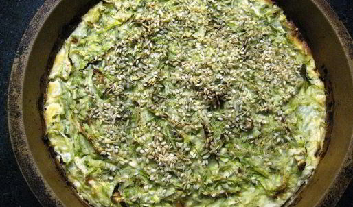 творожный тарт с кабачковой начинкой