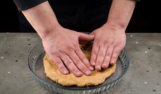 творожный тарт с малиной