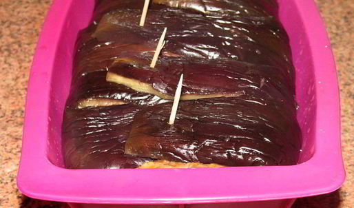 террин из баклажанов и фарша