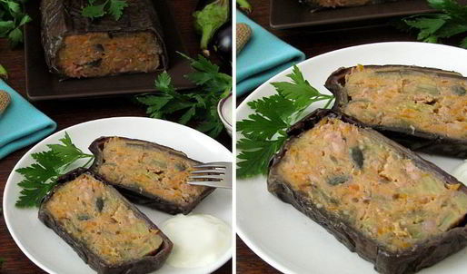 террин из баклажанов и фарша