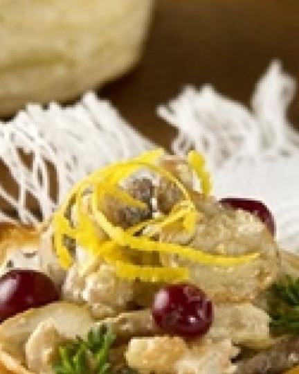 Рецепт волованов с грибами и осетриной