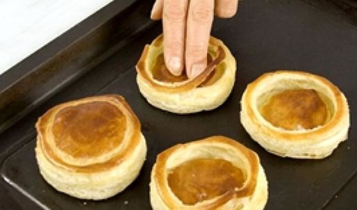 волованы с грибами и осетриной