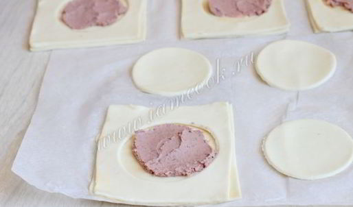 волованы с паштетом