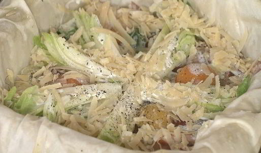 королевская яичница на тесте фило