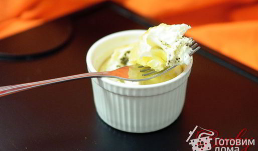 пикантная яичница в формочках