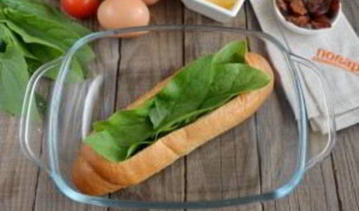 сказочная булка с яичницей внутри