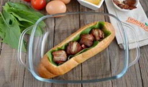 сказочная булка с яичницей внутри