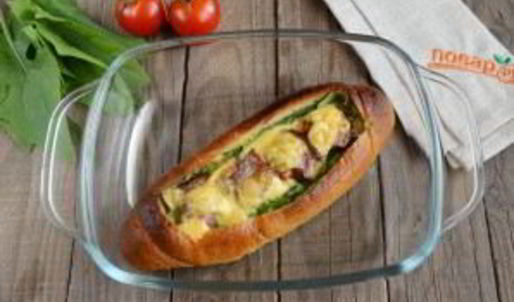 сказочная булка с яичницей внутри