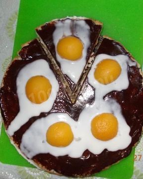 Торт с абрикосами Яичница