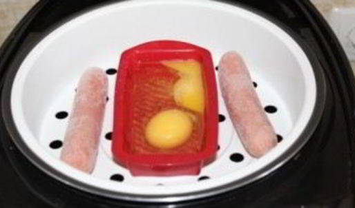 яичница на пару в мультиварке