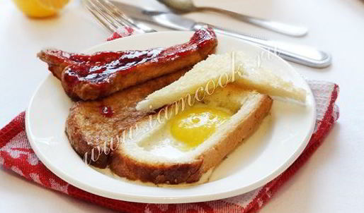 яичница по-бирмингемски и чайные тосты