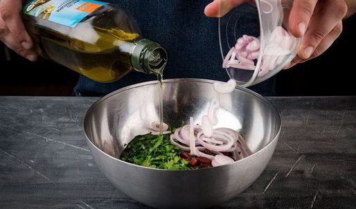 яичница с фасолью