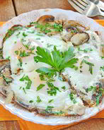 Яичница с грибами