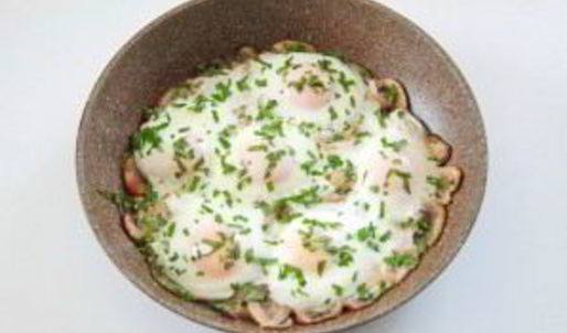 яичница с грибами