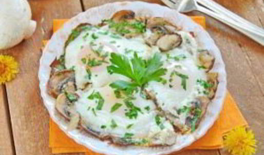 яичница с грибами