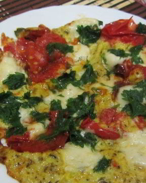 Яичница с моцареллой