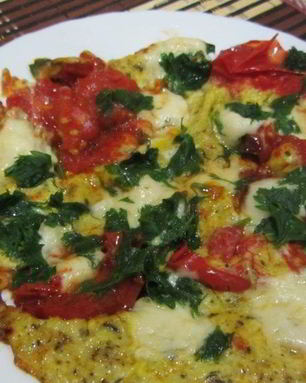 Яичница с моцареллой