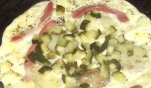 яичница с огурцами