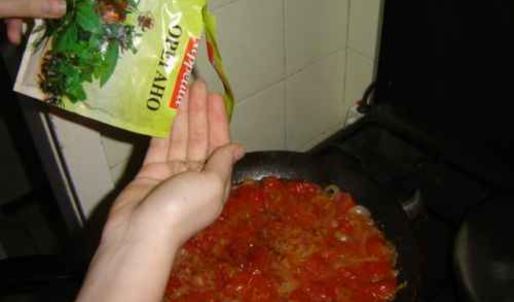 яичница с помидорами