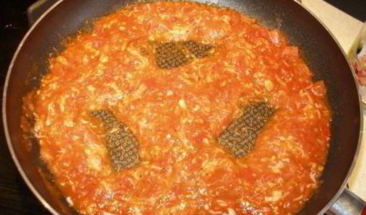 яичница с томатами uova al pomodoro