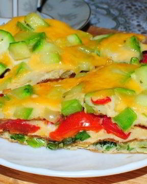 Яичница с зеленью