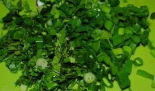 яичница с зеленью