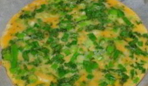 яичница с зеленью