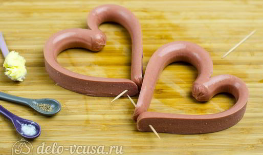 яичница сердце