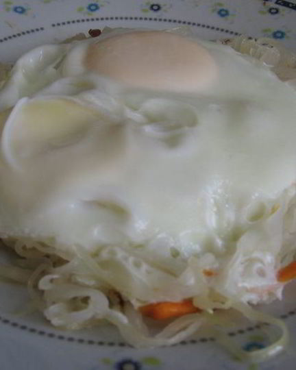 Рецепт яичницы в гнезде