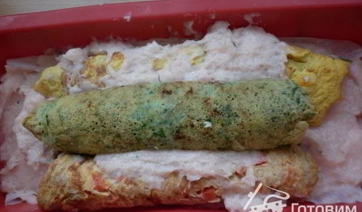 яркий куриный хлебец