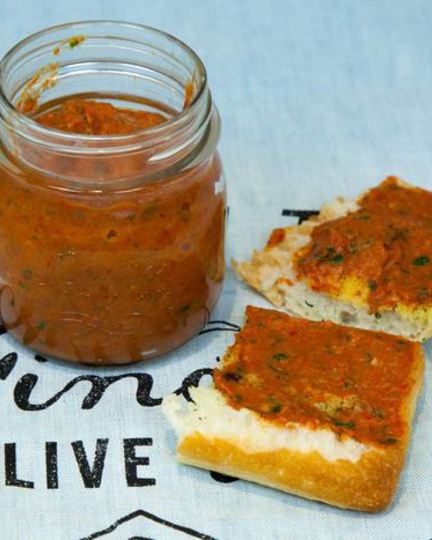 Рецепт закуски из печеного баклажана