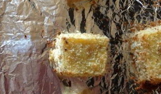 закуска из поленты с козьим сыром и ароматными травами