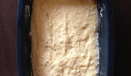 закуска из поленты с козьим сыром и ароматными травами