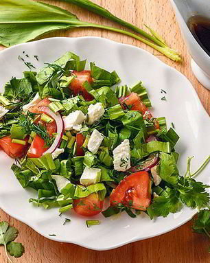 Закуска с черемшой