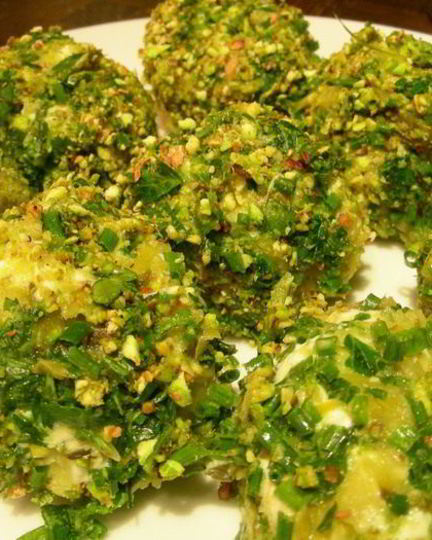 Рецепт закусочных трюфелей из козьего сыра