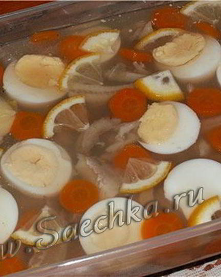 Рецепт рыбного заливного