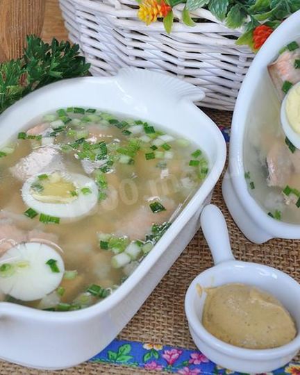 Рецепт заливного из горбуши