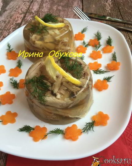 Рецепт заливного из курицы