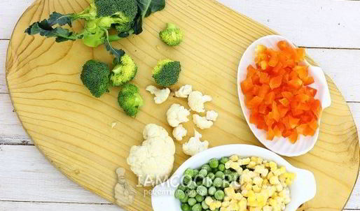 заливное из овощей