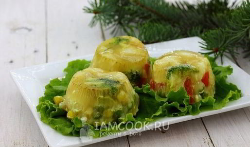 заливное из овощей