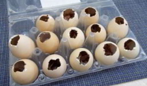 заливное в яичной скорлупе