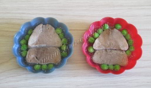 заливной язык с горошком