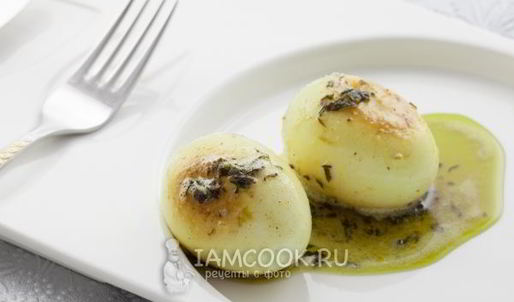 жаренные с травами вареные яйца