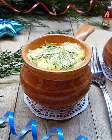 Рецепт куриного жюльена с грибами и специями