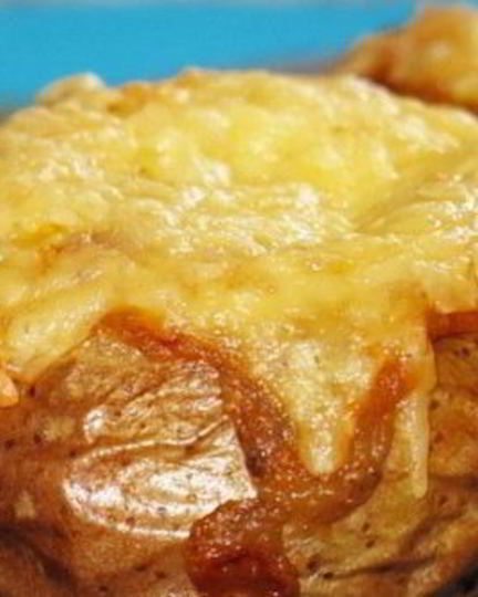 Рецепт жульена из шампиньонов в картофеле